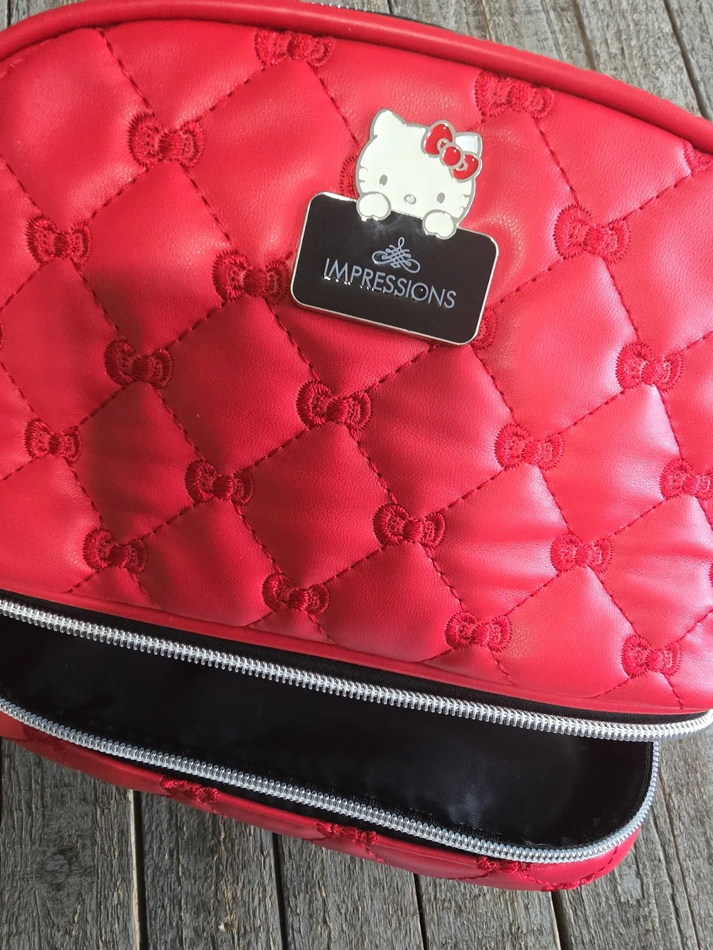 Hello Kitty Quilted Red Cosmetic Case by Impressions